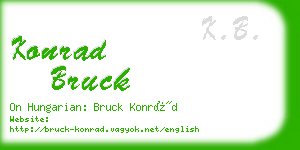 konrad bruck business card